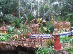 New York Botanical Garden holiday train display