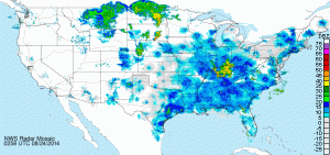 Radar image courtesy of the National Weather Service